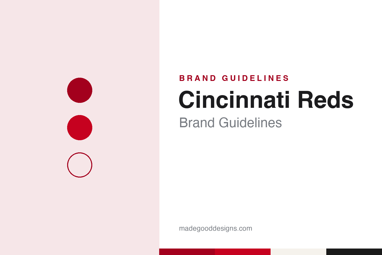 Cincinnati Reds Brand Guidelines: A Wishbone C, the Redlegs Years and Mr. Redlegs