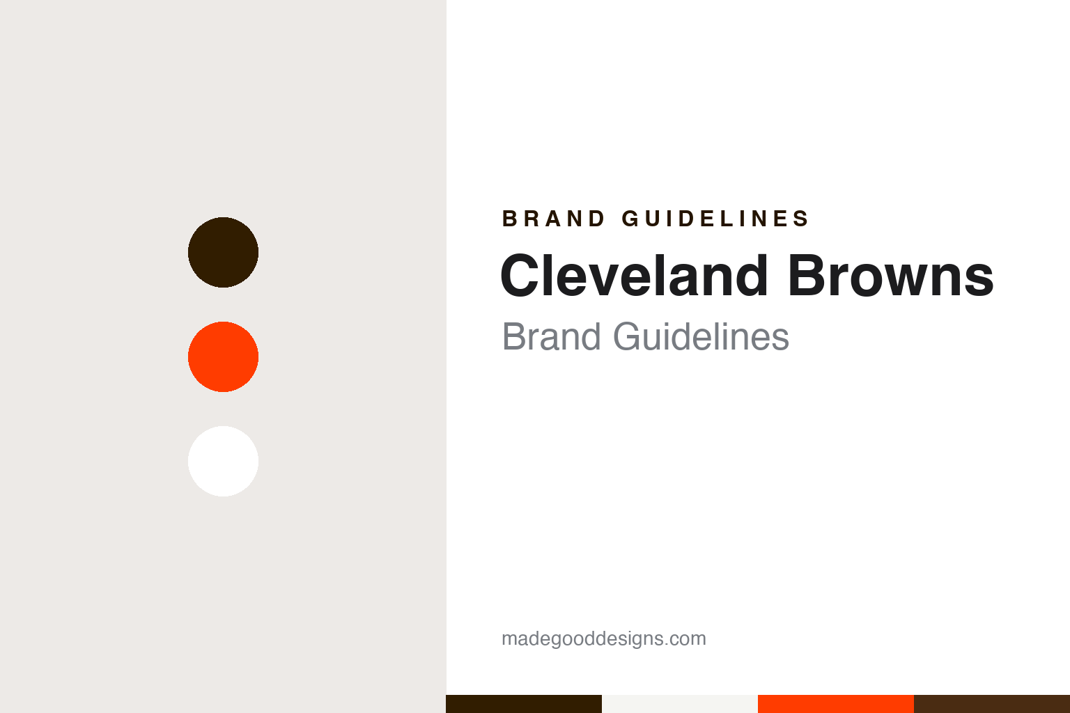 Cleveland Browns Brand Guidelines: Paul Brown’s Name, an Orange Helmet & Brownie the Elf
