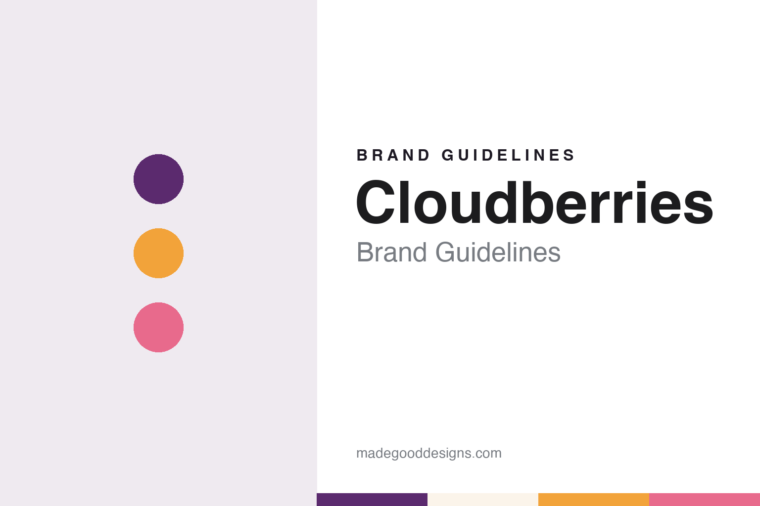 Cloudberries Brand Guidelines: Colourful Jigsaw Puzzles for Adults From a UK Studio