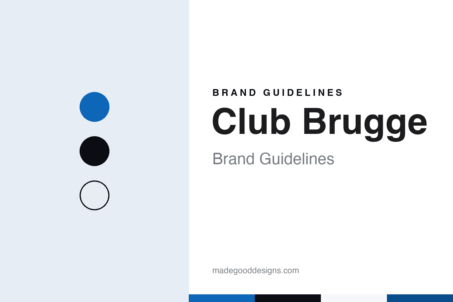 Club Brugge Brand Guidelines: Blue and Black, a Bear and the Jan Breydel Stadium