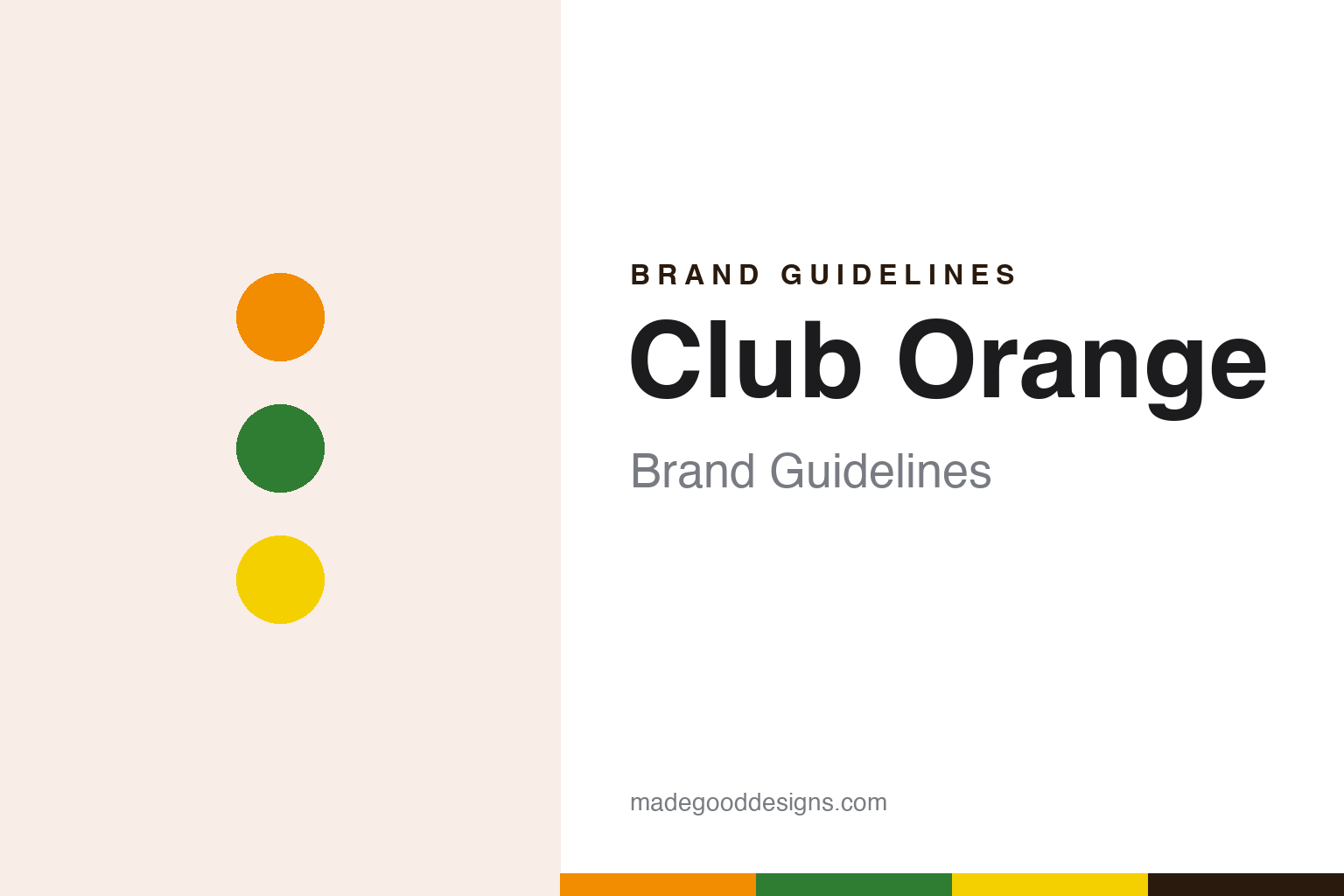 Club Orange brand guidelines — abstract colour discs and material texture (original homage; not a Club Orange product or logo)