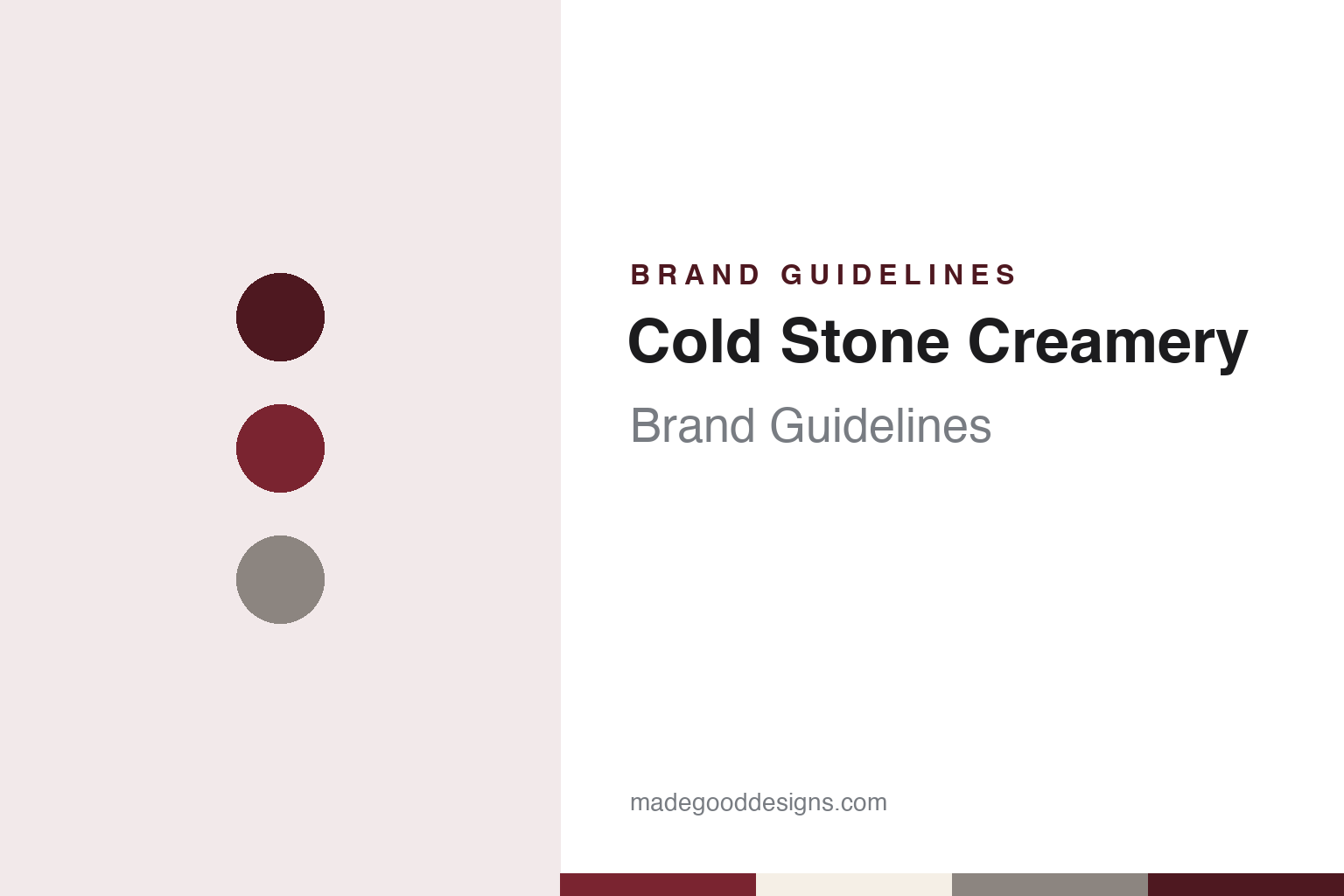 Cold Stone Creamery Brand Guidelines: A Tempe Shop Named for a Frozen Granite Slab
