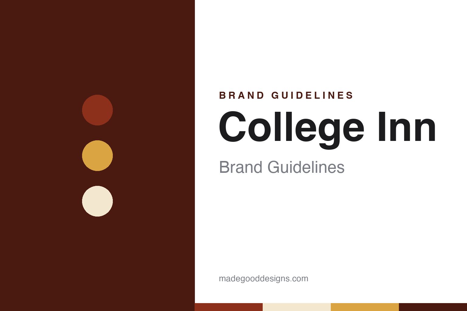 College Inn Brand Guidelines: A Chicago Hotel Restaurant Turned Broth