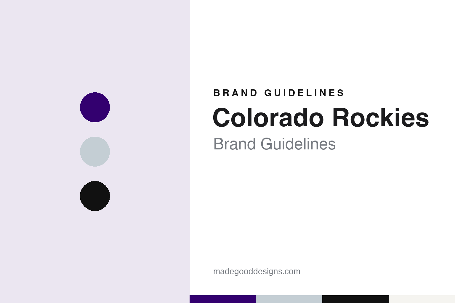 Colorado Rockies Brand Guidelines: A Mountain Name, Purple Mountain Majesties & a Mile-High Row