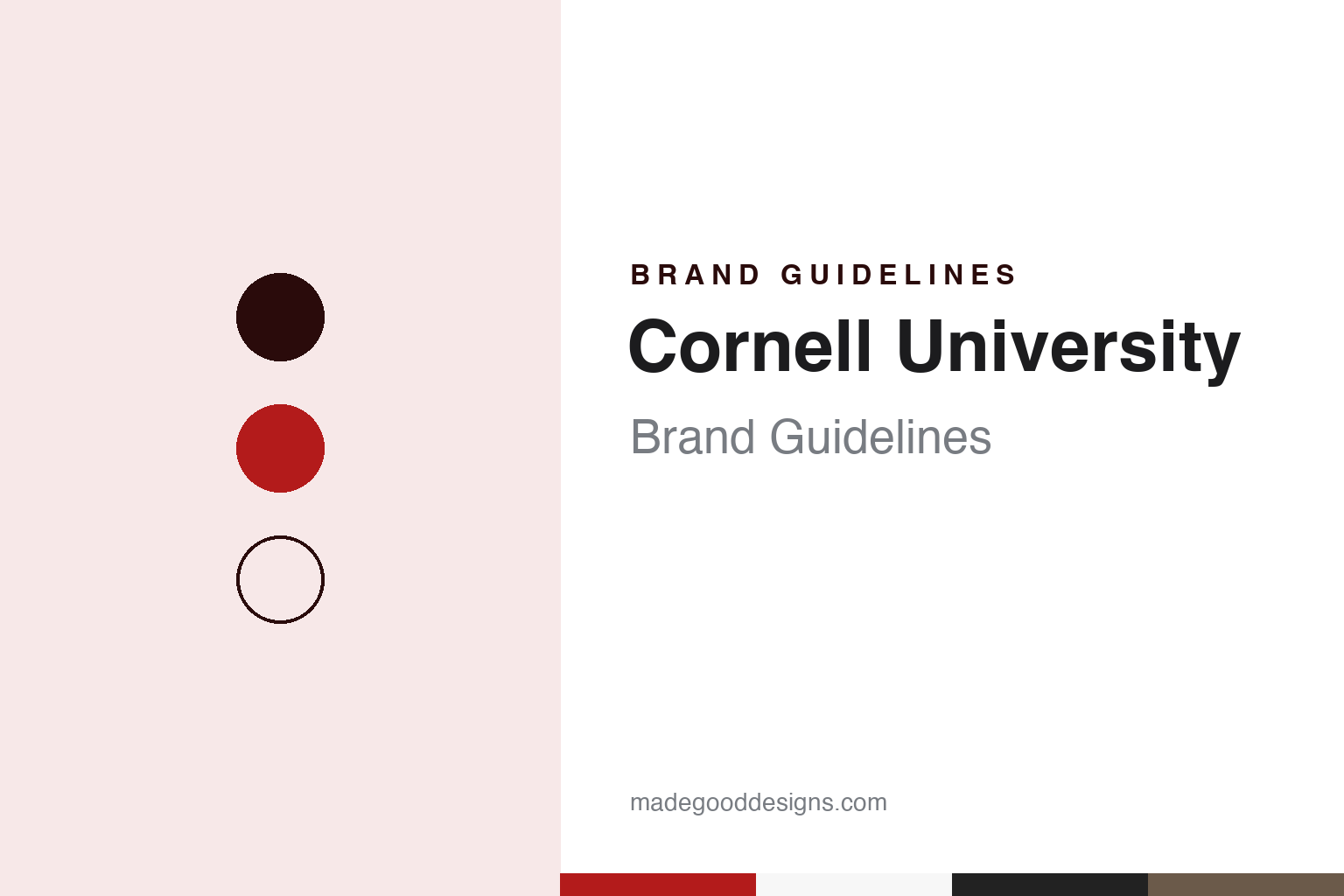 Cornell University Brand Guidelines: Carnelian, a Retired Big Red Box and a Bear
