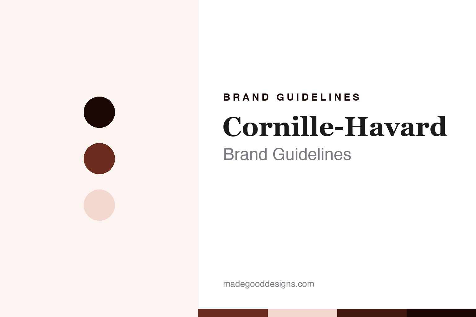 Cornille-Havard brand guidelines — abstract colour discs and material texture (original homage; not a Cornille-Havard product or logo)