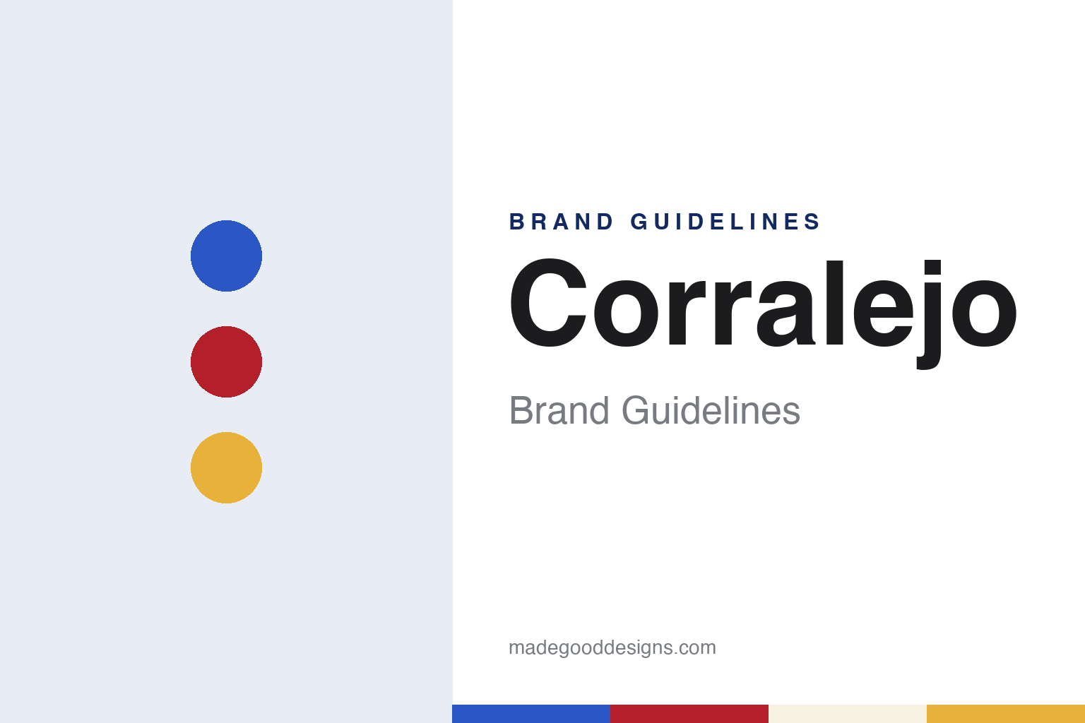 Corralejo Brand Guidelines: The Guanajuato Tequila in Tall Blue and Red Bottles