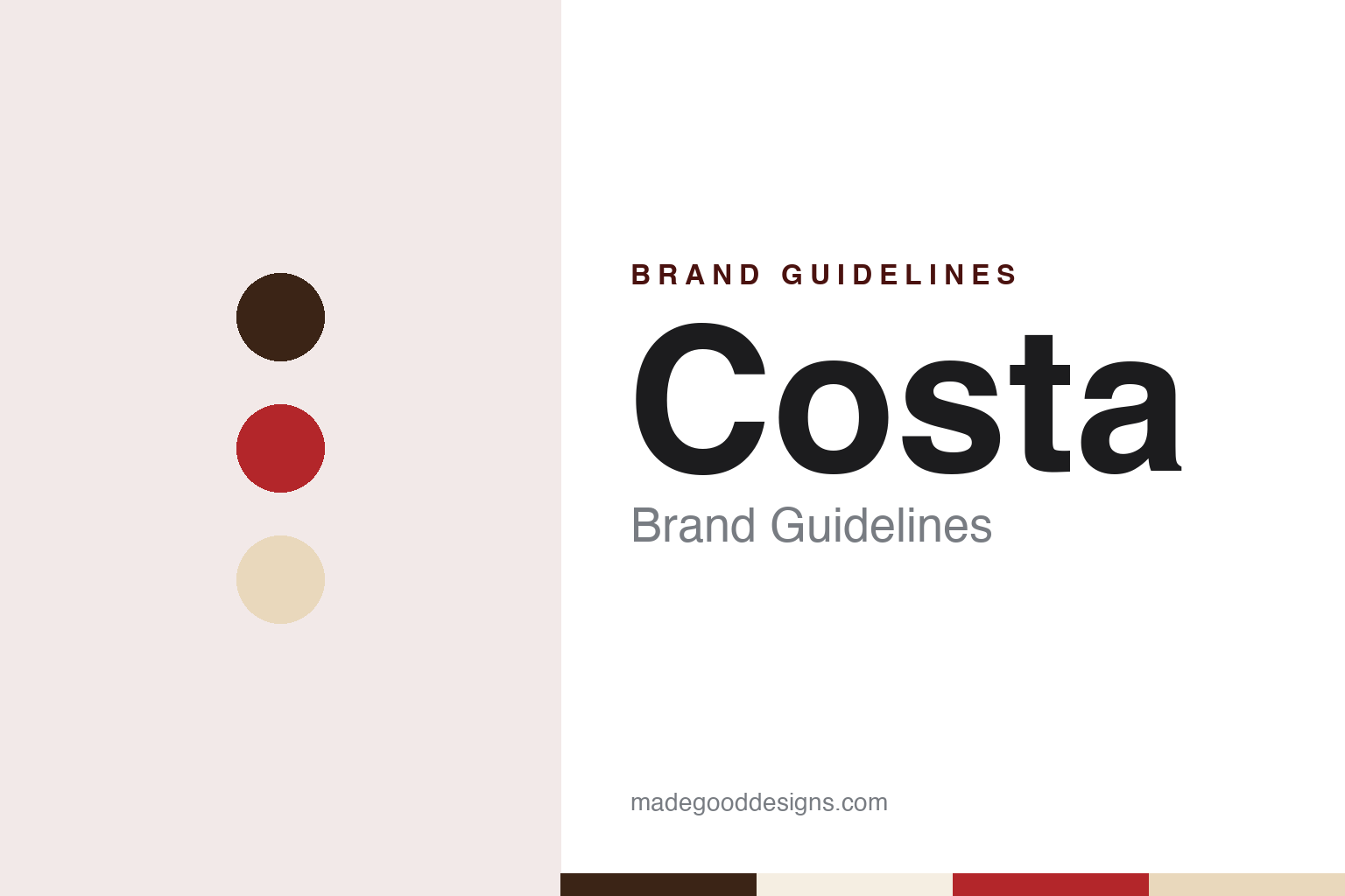Costa Brand Guidelines: Valparaíso Chocolate Since 1907, Part of Carozzi Since 1982