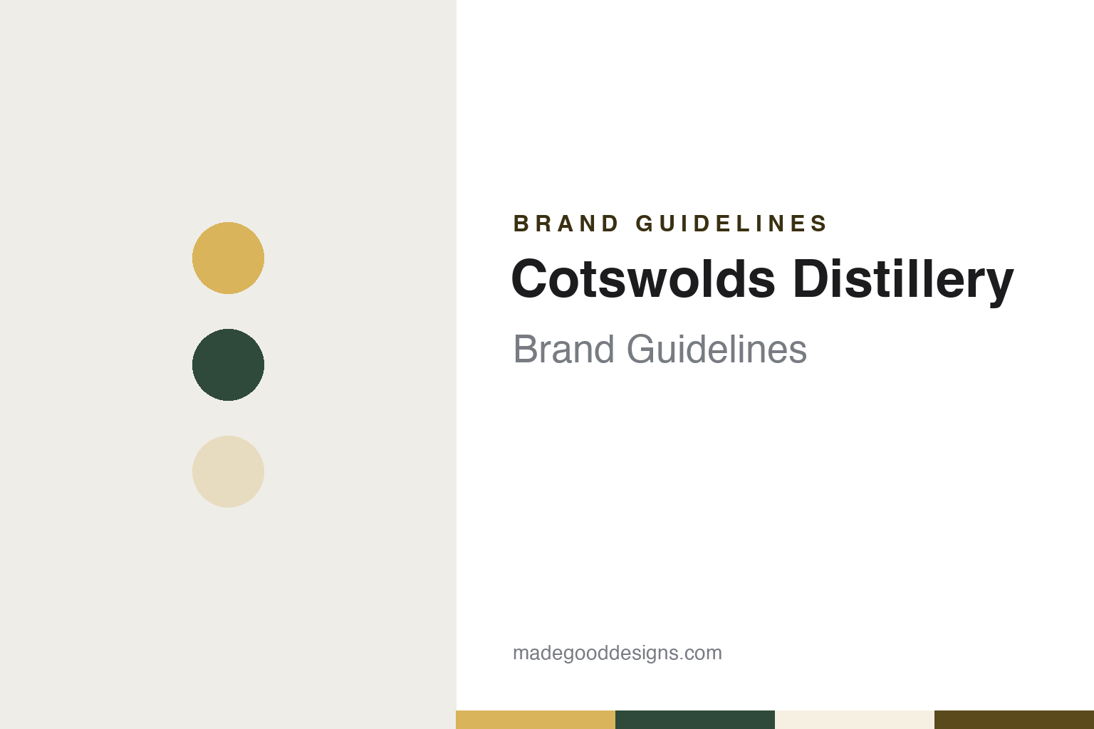 Cotswolds Distillery Brand Guidelines: The Stourton Whisky and Gin Maker Opened in 2014