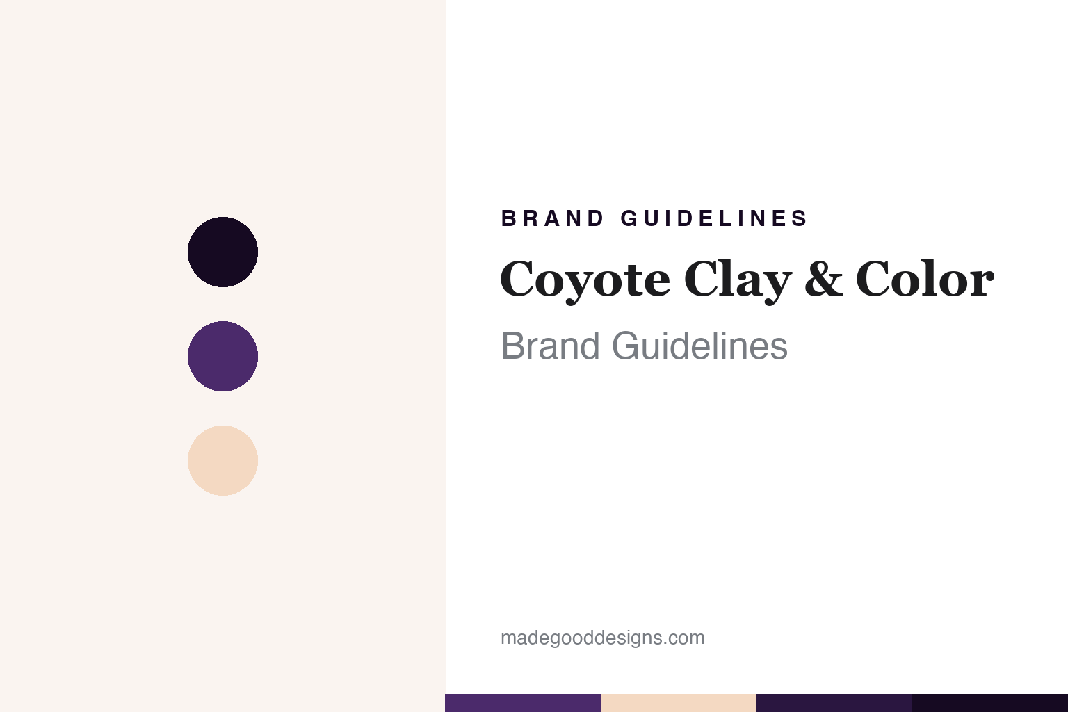 Coyote Clay & Color Brand Guidelines: Mica From Taos, Glazes From Albuquerque