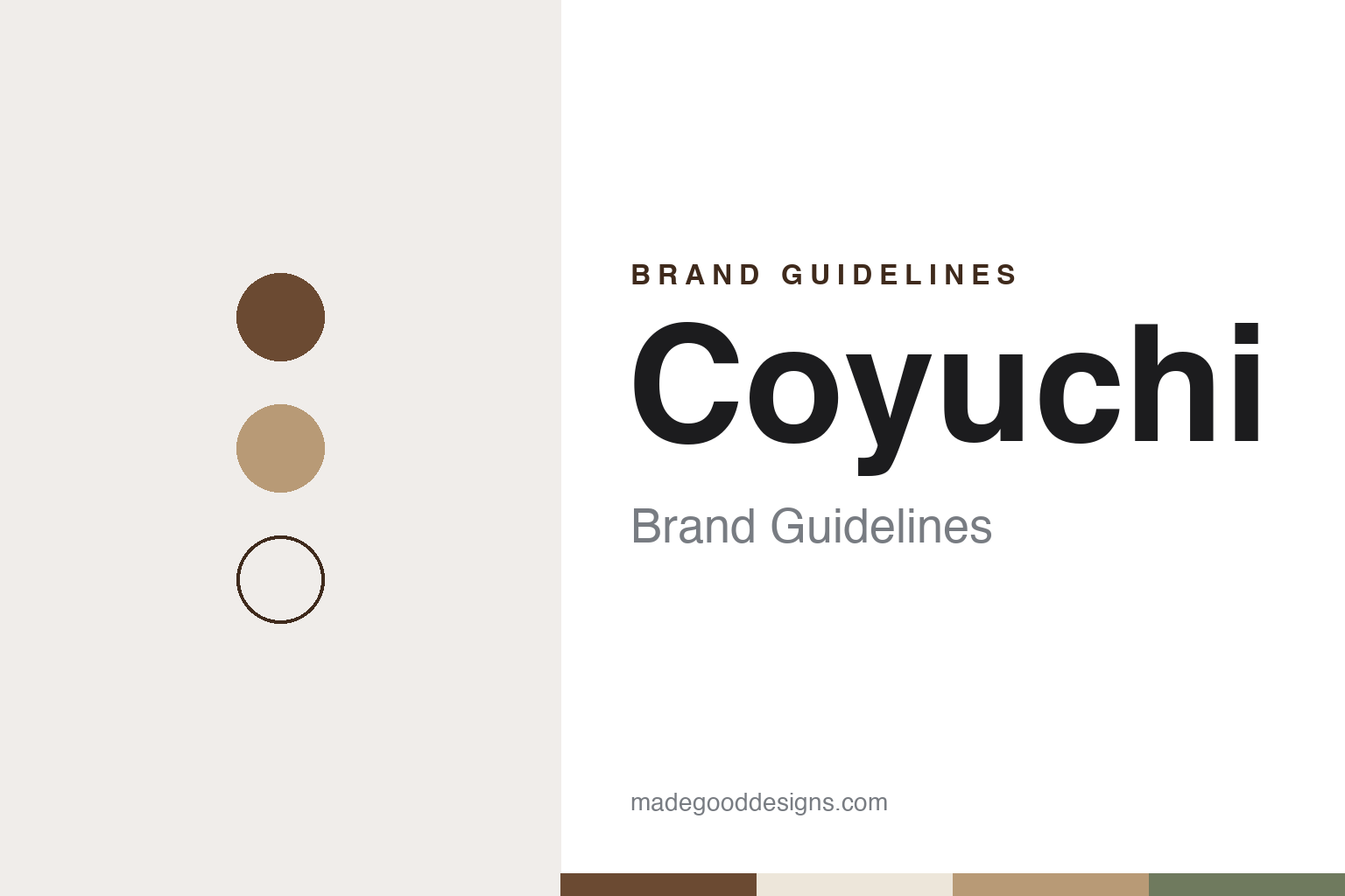 Coyuchi Brand Guidelines: A Word for Brown Cotton, 1991