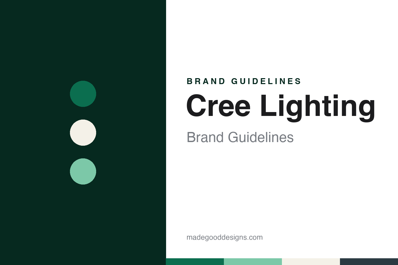 Cree Lighting brand guidelines — abstract colour discs and material texture (original homage; not a Cree Lighting product or logo)
