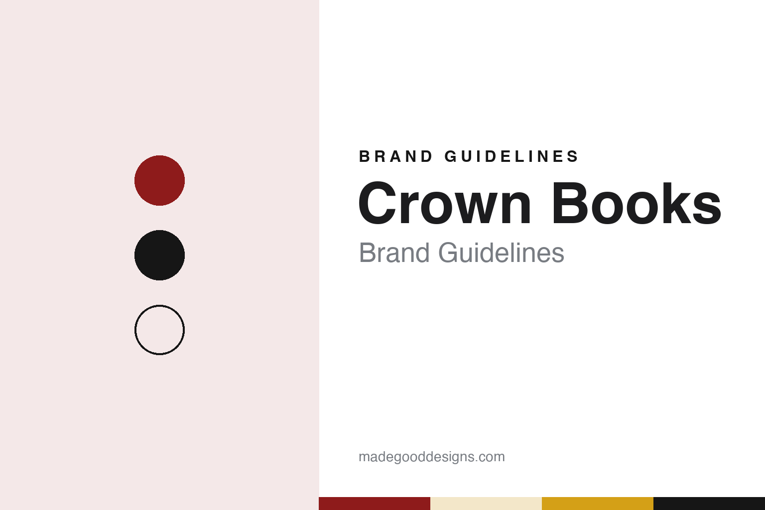 Crown Books Brand Guidelines: Robert Haft’s Washington Discount Bookseller