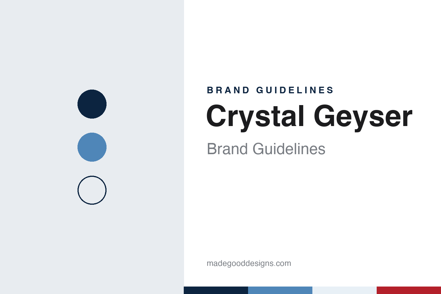 Crystal Geyser Brand Guidelines: The Calistoga Sparkling Water and Its Alpine Spring Twin
