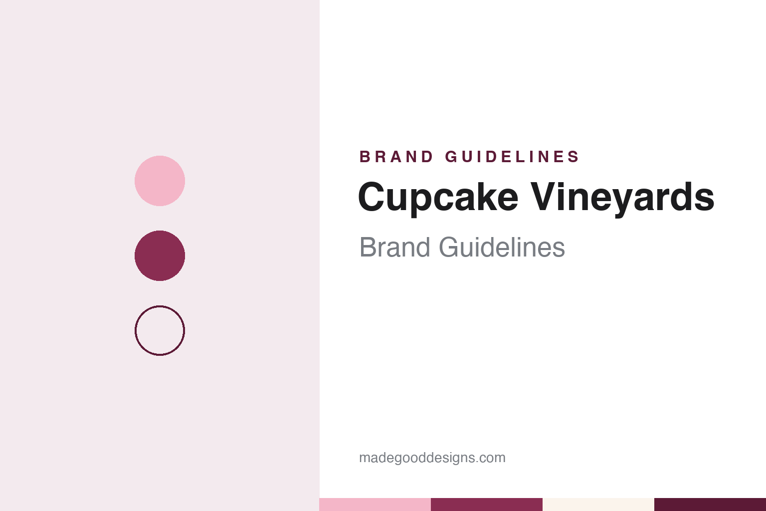 Cupcake Vineyards Brand Guidelines: The Wine Group’s Dessert-Named Wine, Launched 2008