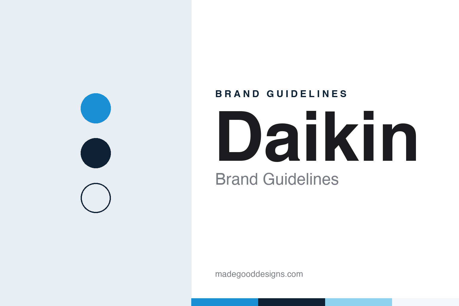 Daikin Brand Guidelines: Osaka Metalworks, Fluorine and a Water-Drop Mascot
