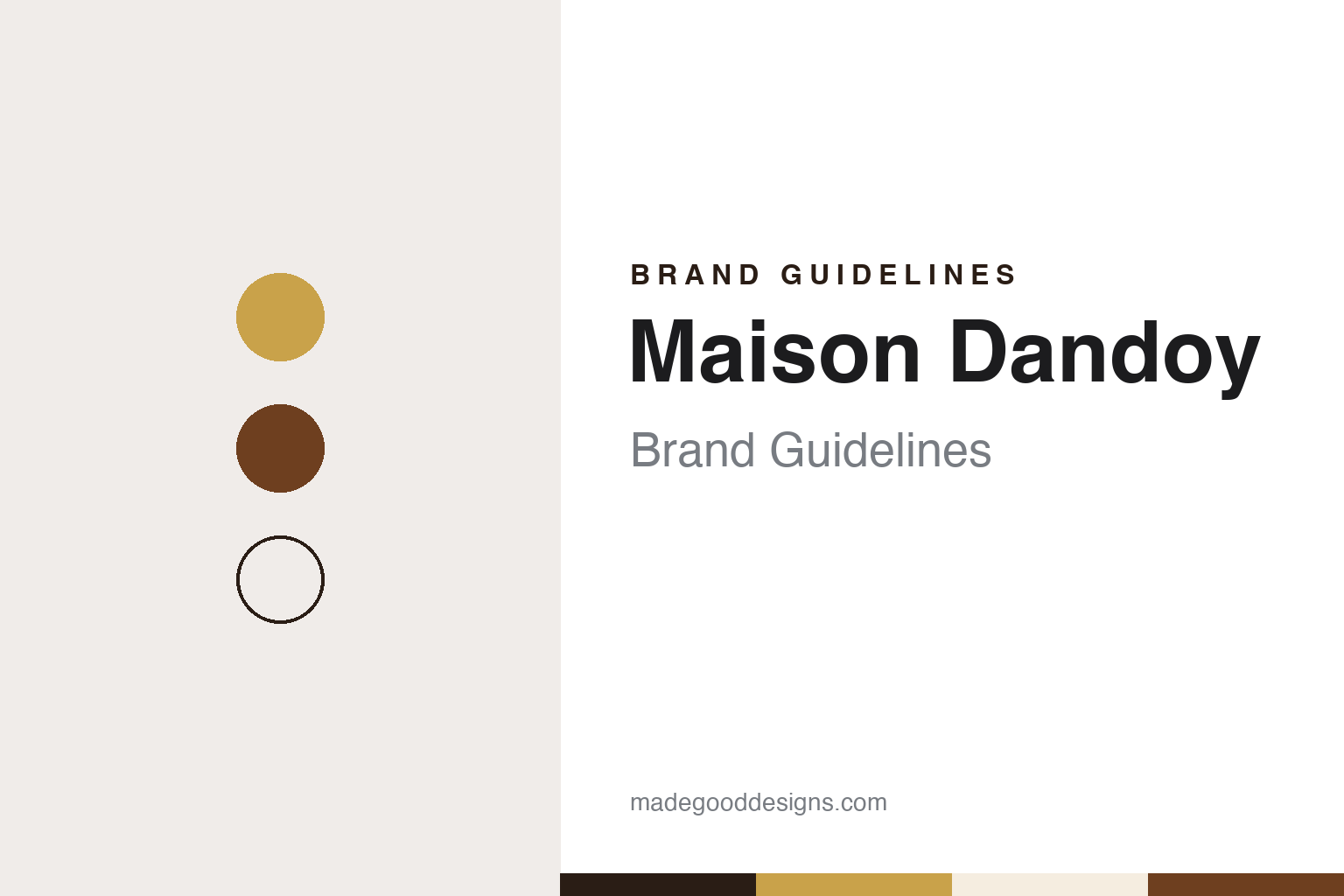 Maison Dandoy brand guidelines — abstract colour discs and material texture (original homage; not a Maison Dandoy product or logo)