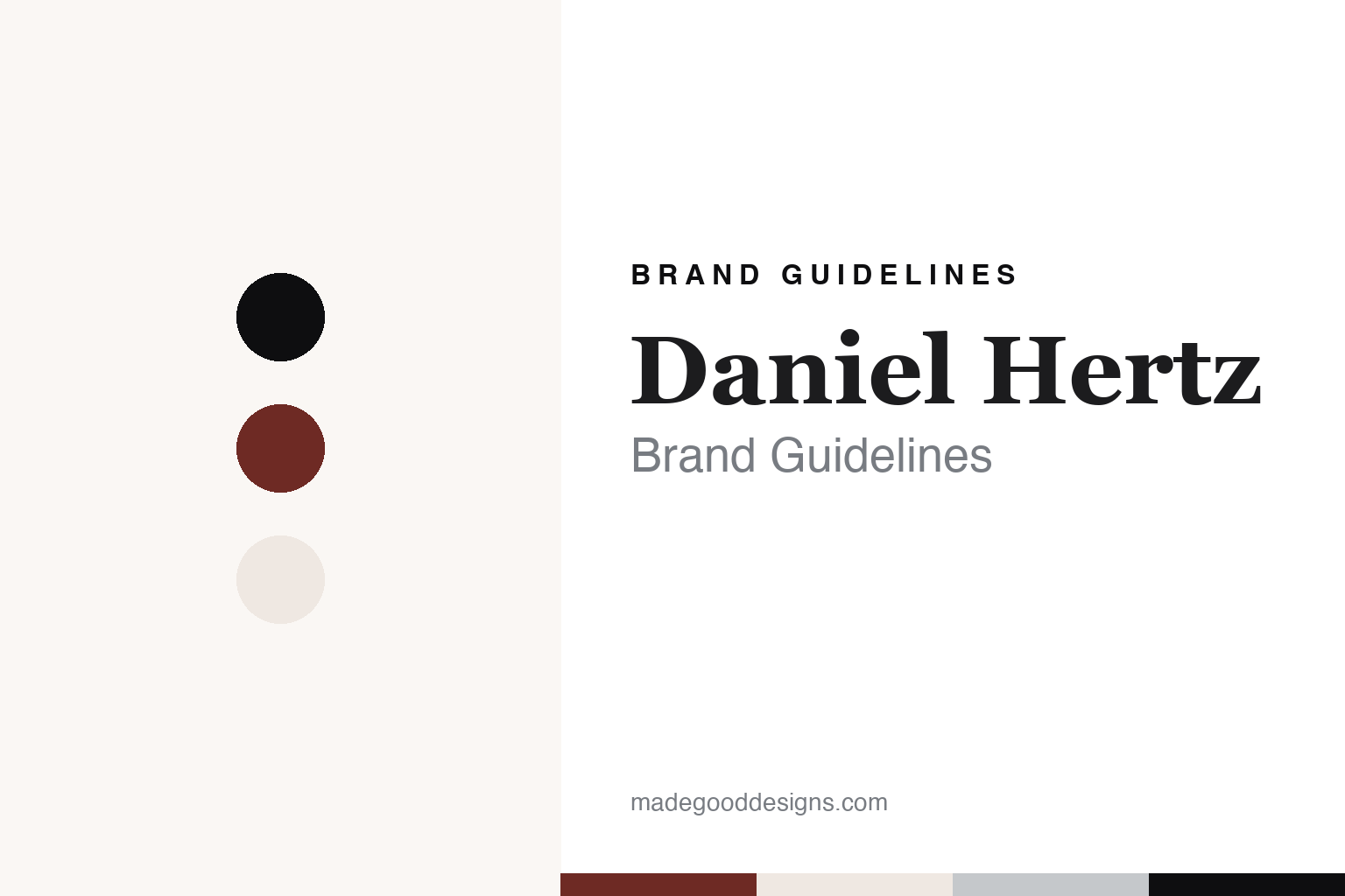 Daniel Hertz Brand Guidelines: The Company Mark Levinson Founded When He Could No Longer Sell Under His Own Name