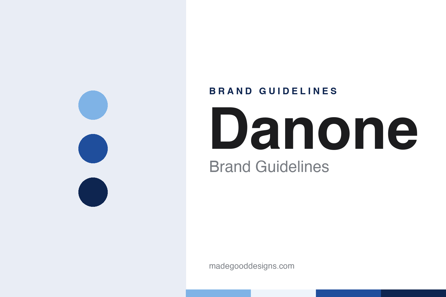 Danone brand guidelines — abstract colour discs and material texture (original homage; not a Danone product or logo)