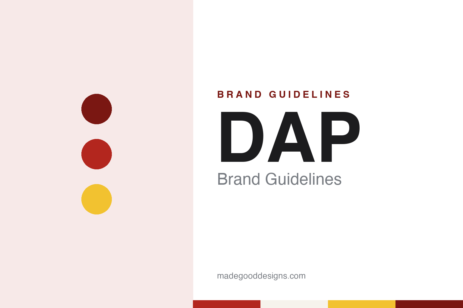 DAP brand guidelines — abstract colour discs and material texture (original homage; not a DAP product or logo)