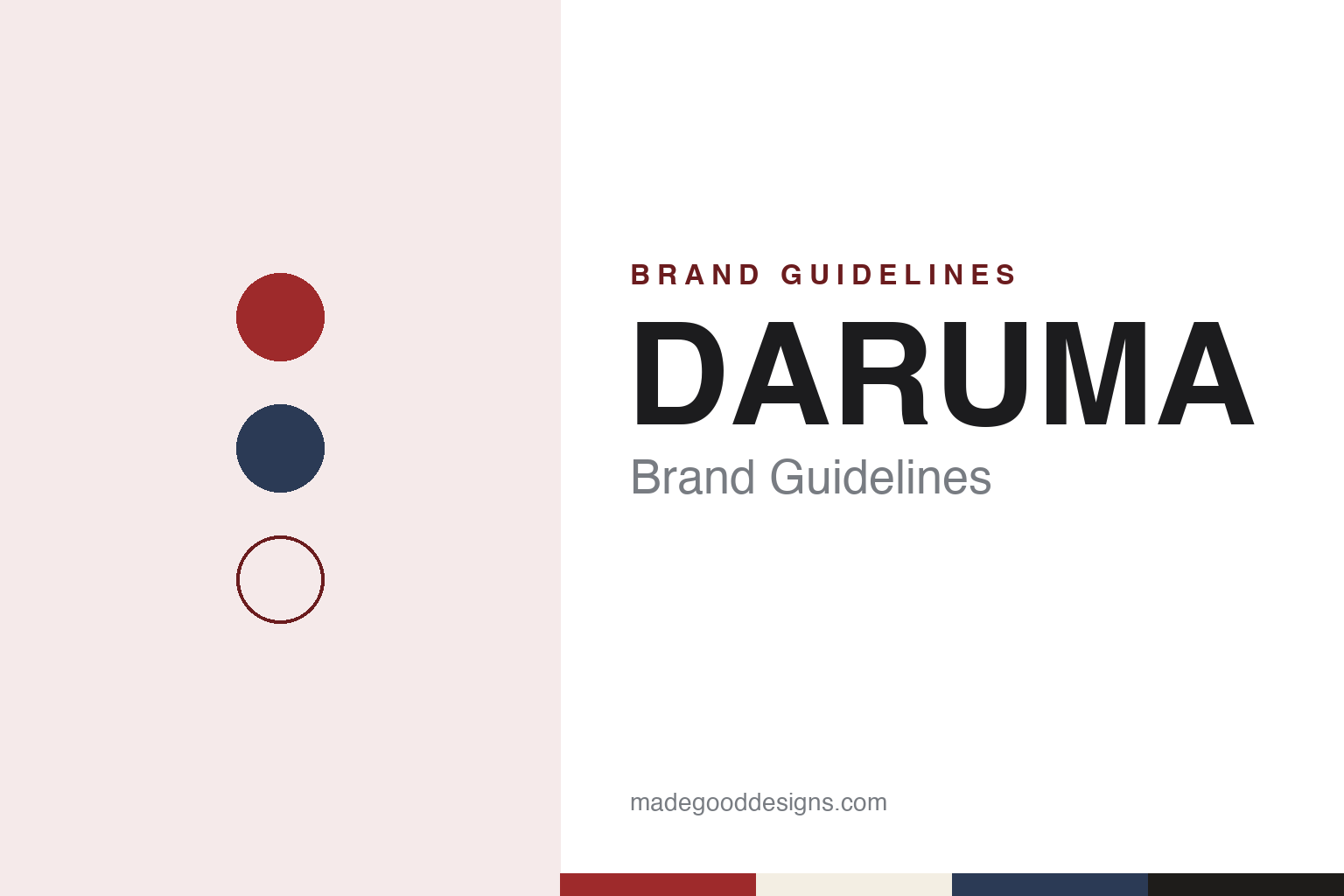 DARUMA Brand Guidelines: The Osaka Thread House of Yokota, Making Kinu Katan-ito Since 1901