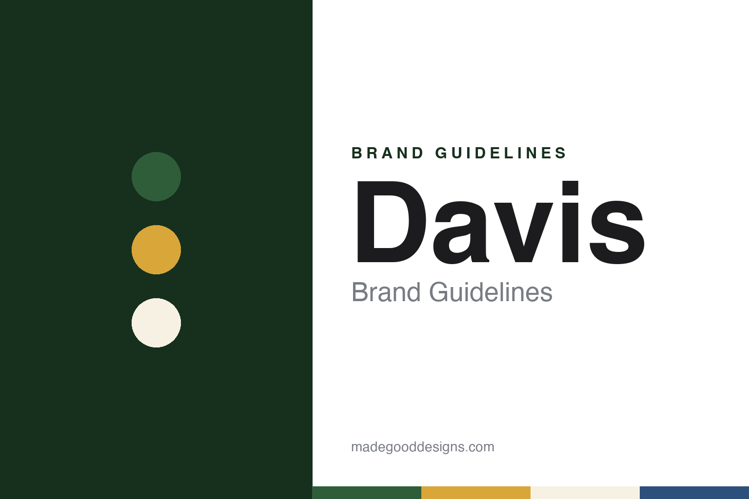 Davis Brand Guidelines: The Hoboken Baking Powder That Put a Guarantee on the Can