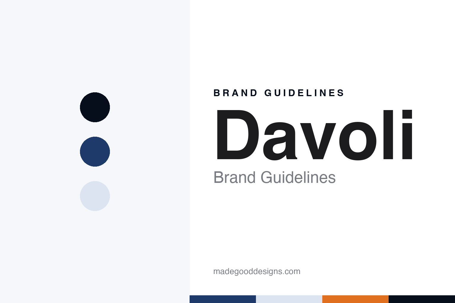 Davoli brand guidelines — abstract colour discs and material texture (original homage; not a Davoli product or logo)
