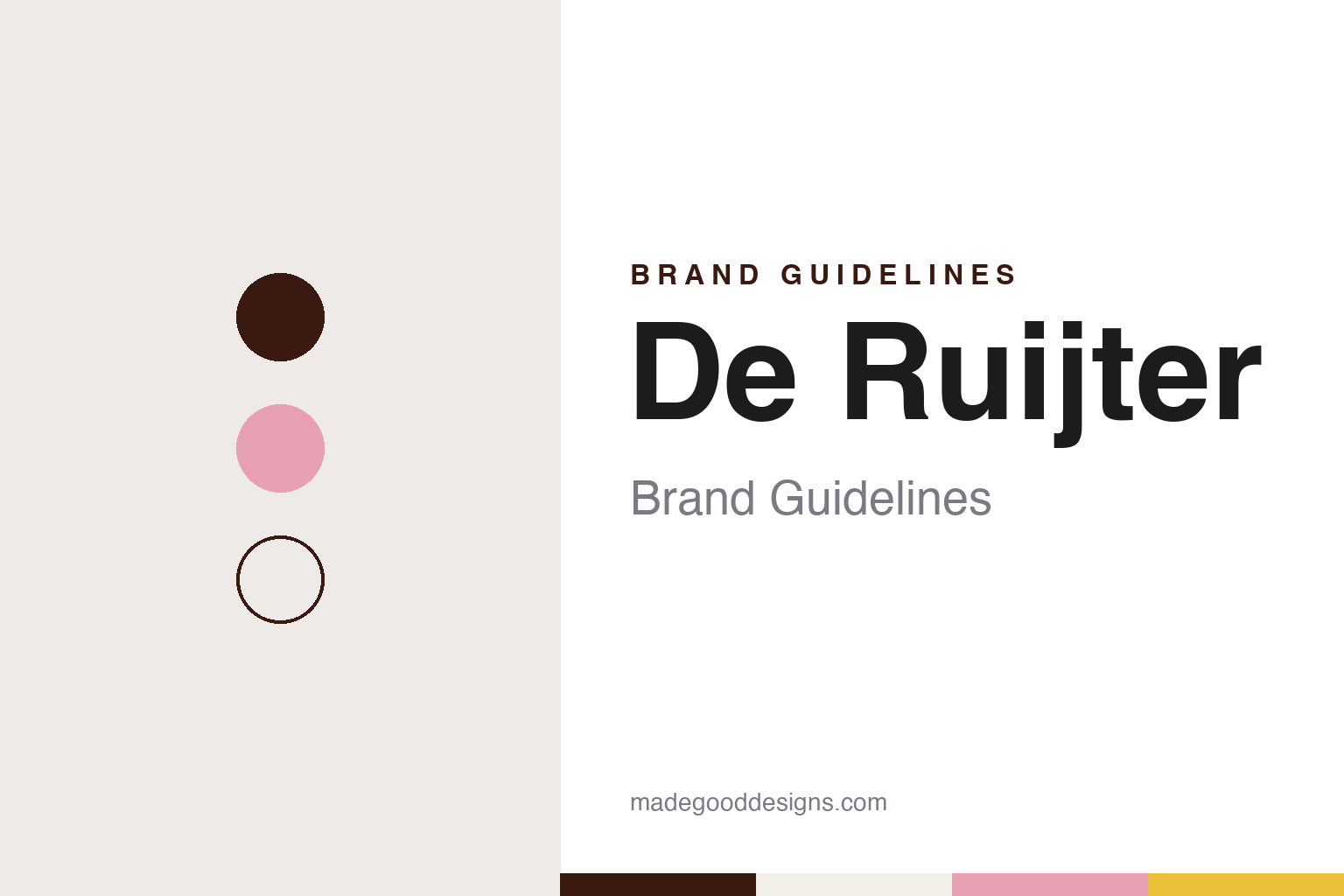 De Ruijter Brand Guidelines: The Baarn Muisjes and Hagelslag Maker With a Royal Warrant