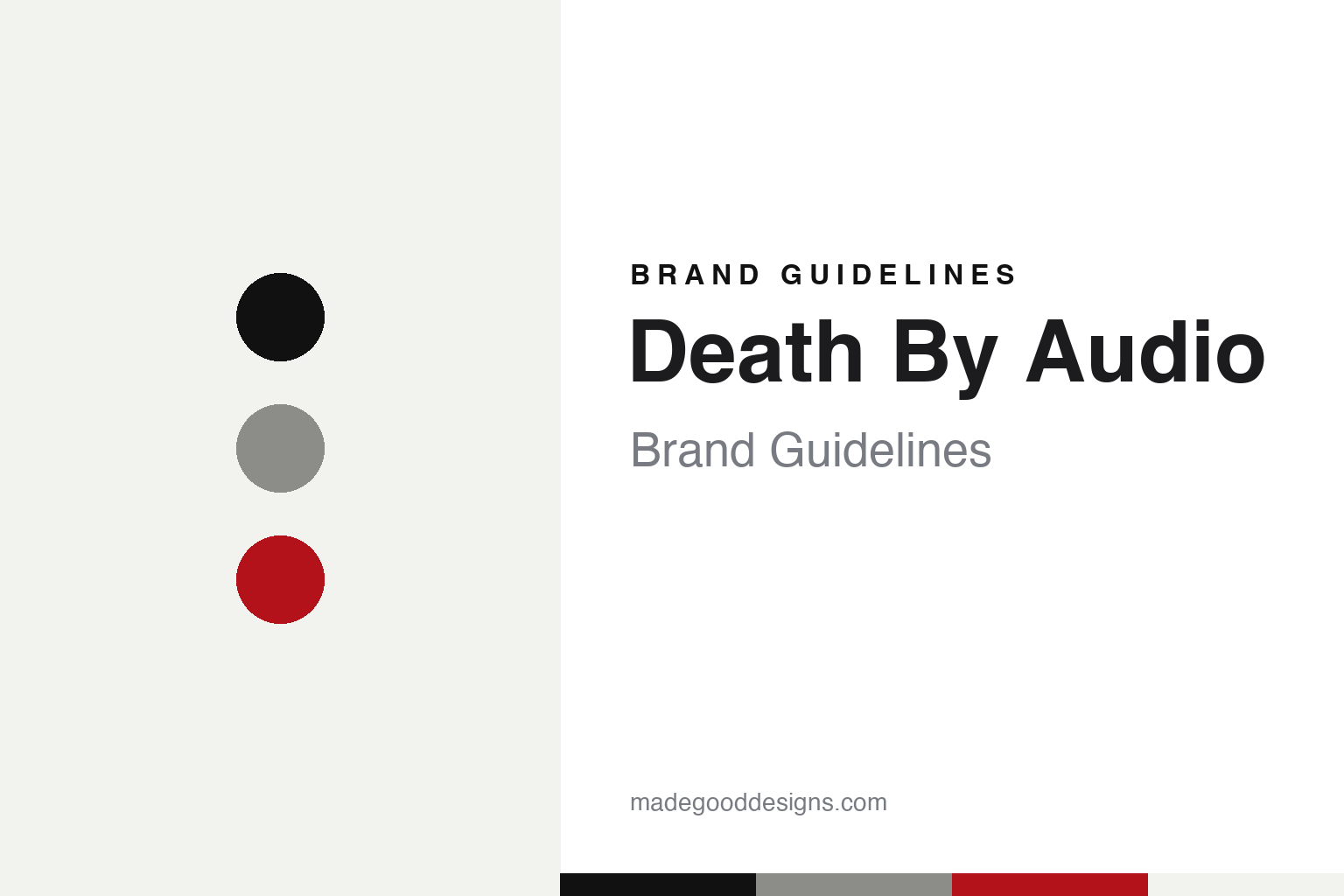 Death By Audio Brand Guidelines: The Noise-Pedal Maker From a Brooklyn Warehouse