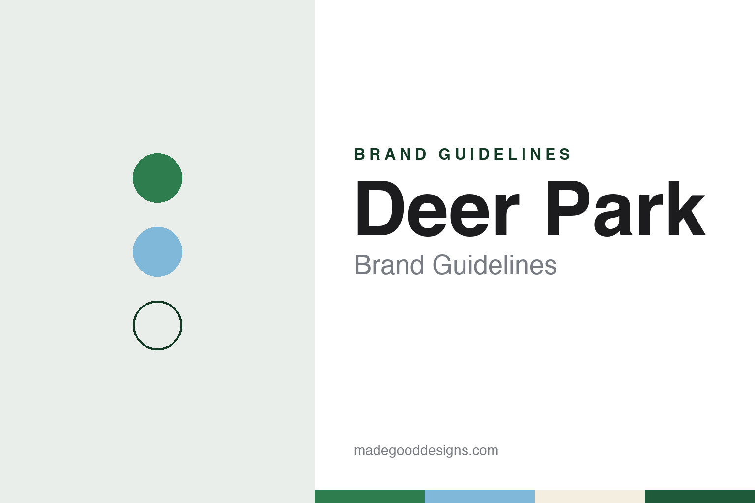 Deer Park Brand Guidelines: The B&O Railroad Spring Water From Maryland, Bottled Since 1873