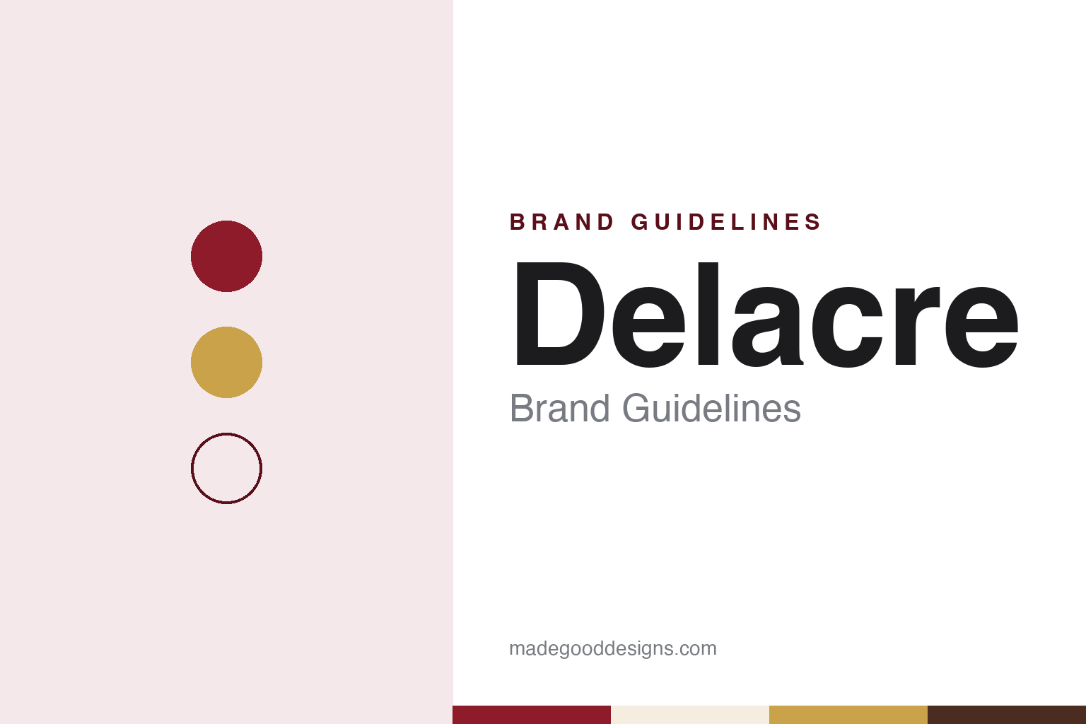 Delacre brand guidelines — abstract colour discs and material texture (original homage; not a Delacre product or logo)