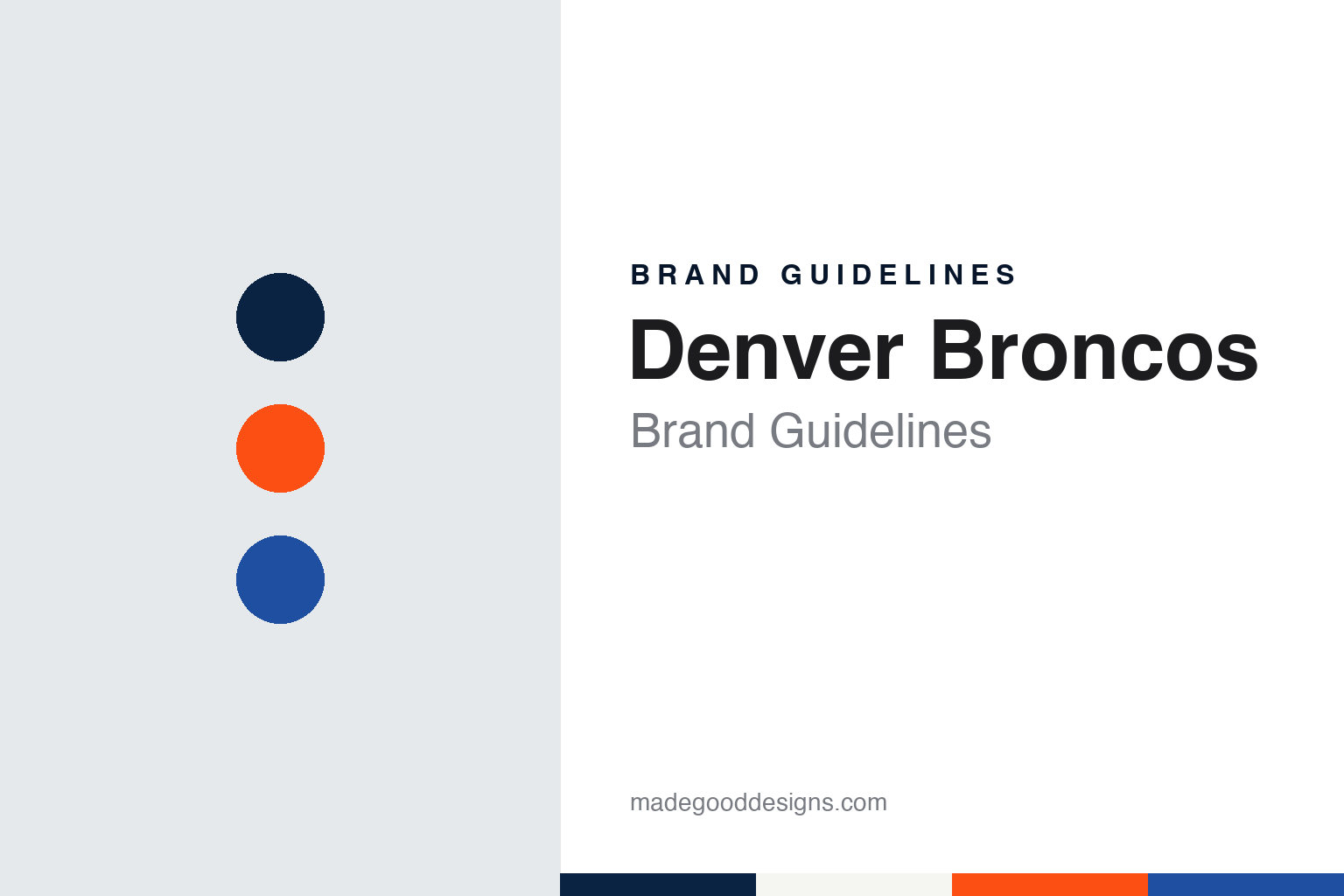 Denver Broncos Brand Guidelines: Striped Socks, Orange Crush & a 1997 Horse Head