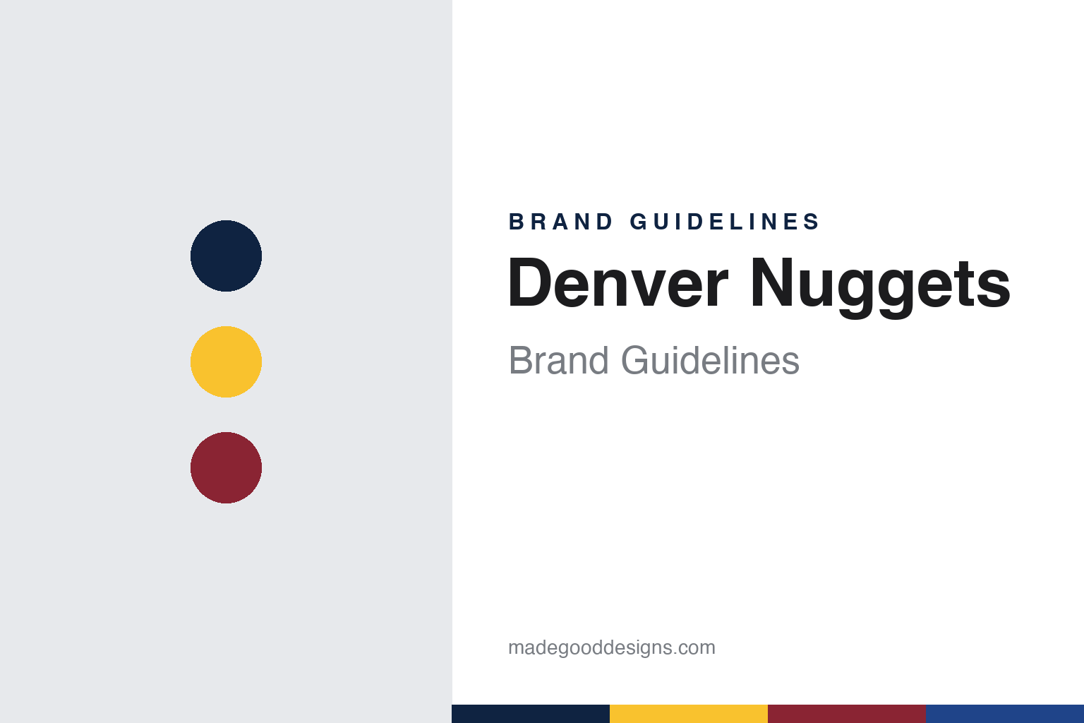 Denver Nuggets Brand Guidelines: From the Denver Rockets to Maxie the Miner, a Rainbow Skyline and a Pick-Axe