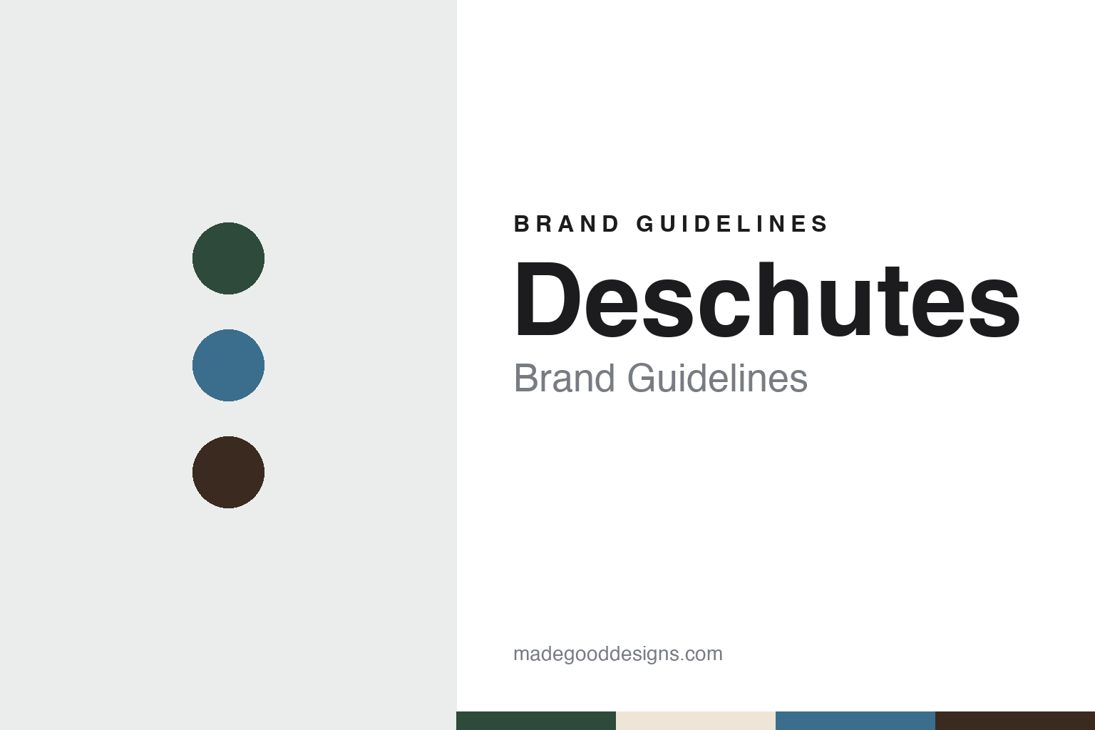 Deschutes Brand Guidelines: Gary Fish’s 1988 Bend Brewpub of Black Butte Porter