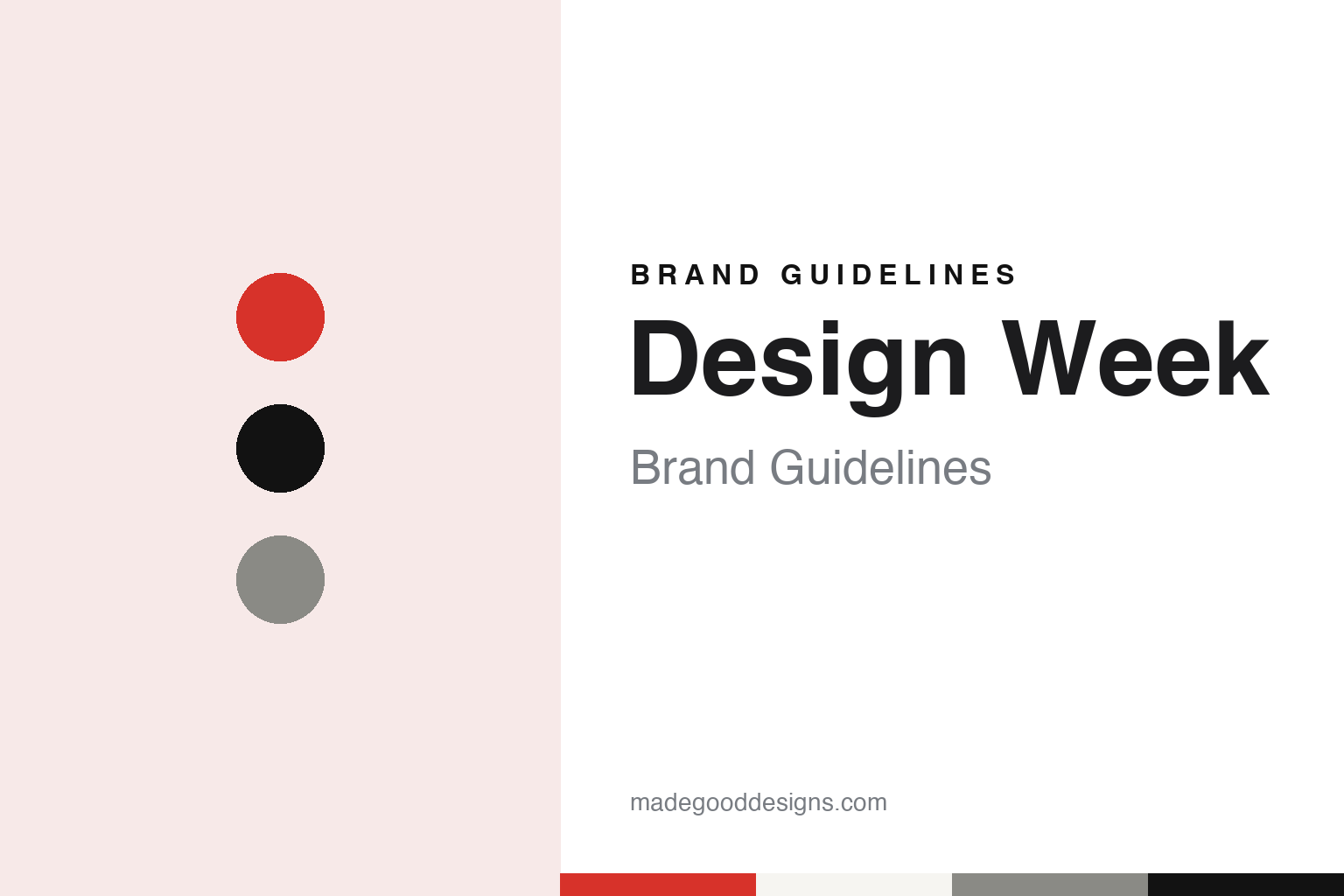 Design Week brand guidelines — abstract colour discs and material texture (original homage; not a Design Week product or logo)