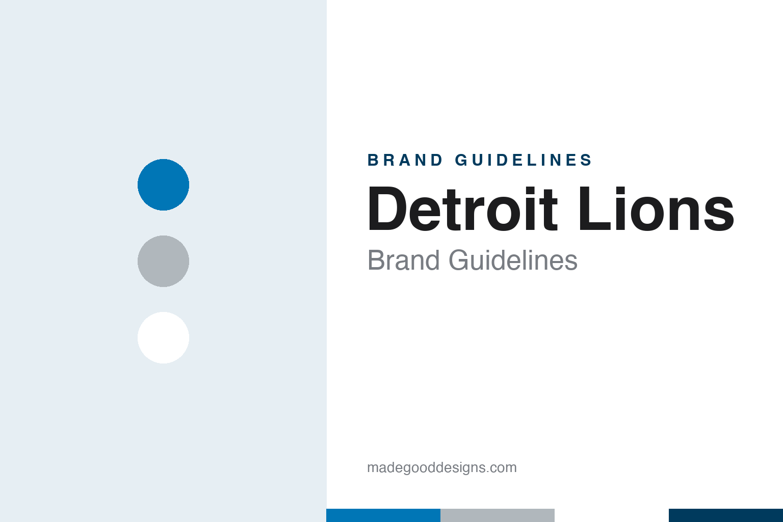 Detroit Lions Brand Guidelines: Portsmouth Spartans, a Tigers-Inspired Name & Honolulu Blue