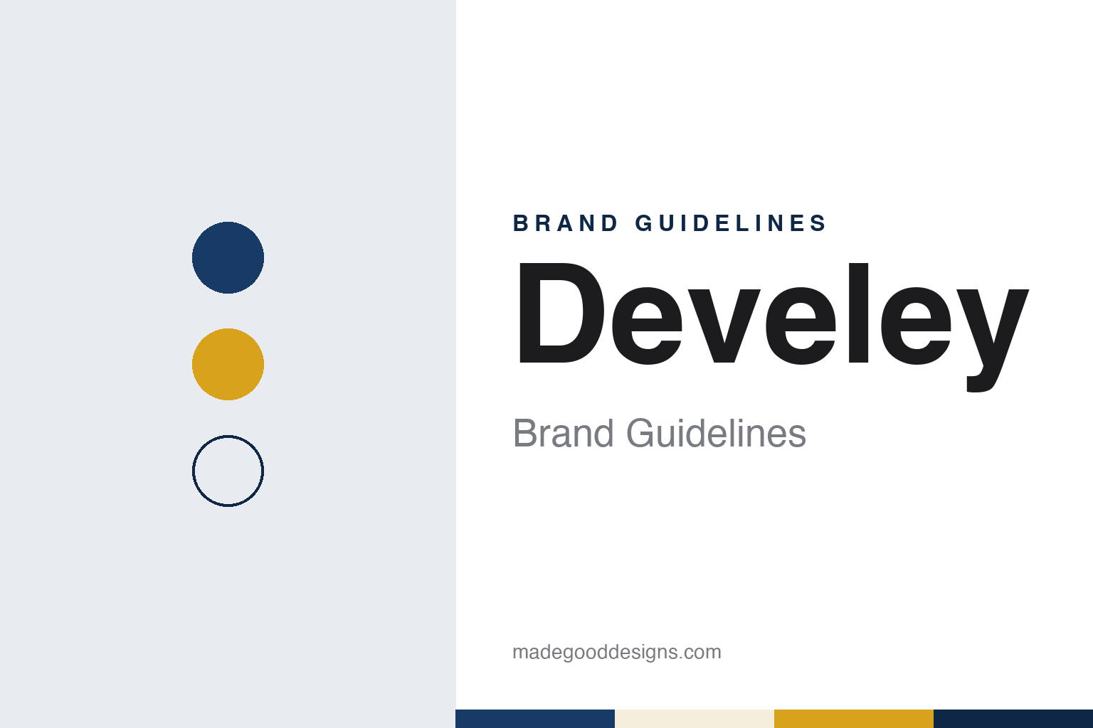 Develey brand guidelines — abstract colour discs and material texture (original homage; not a Develey product or logo)