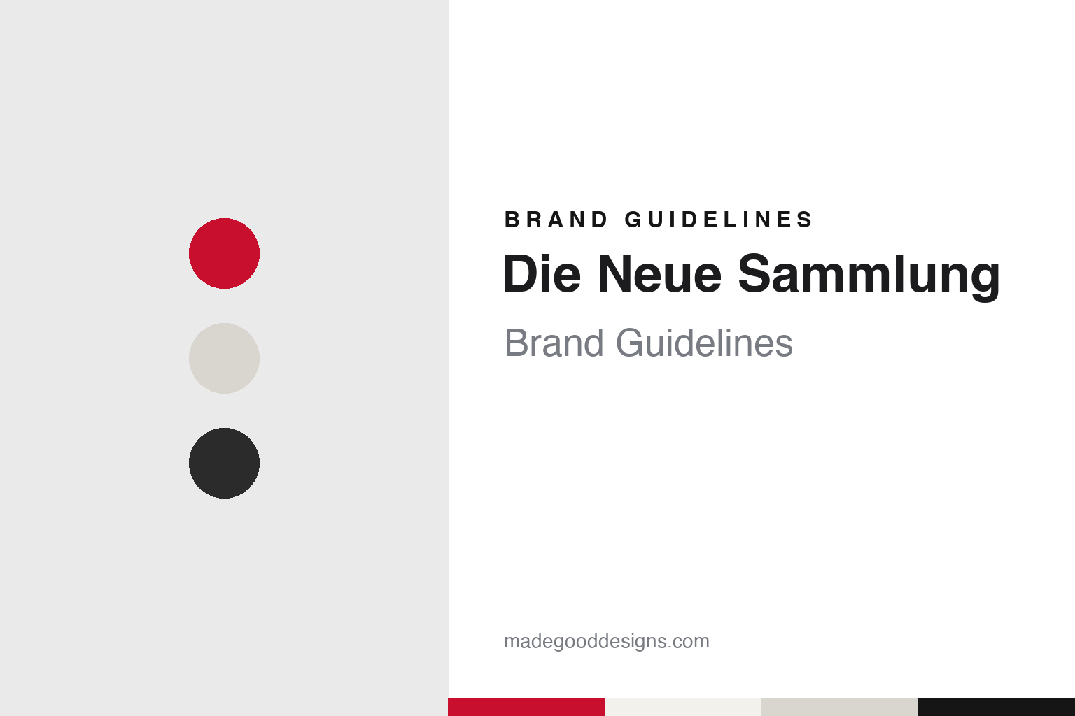 Die Neue Sammlung Brand Guidelines: Munich’s 1925 State Design Museum and Its 1926 Name