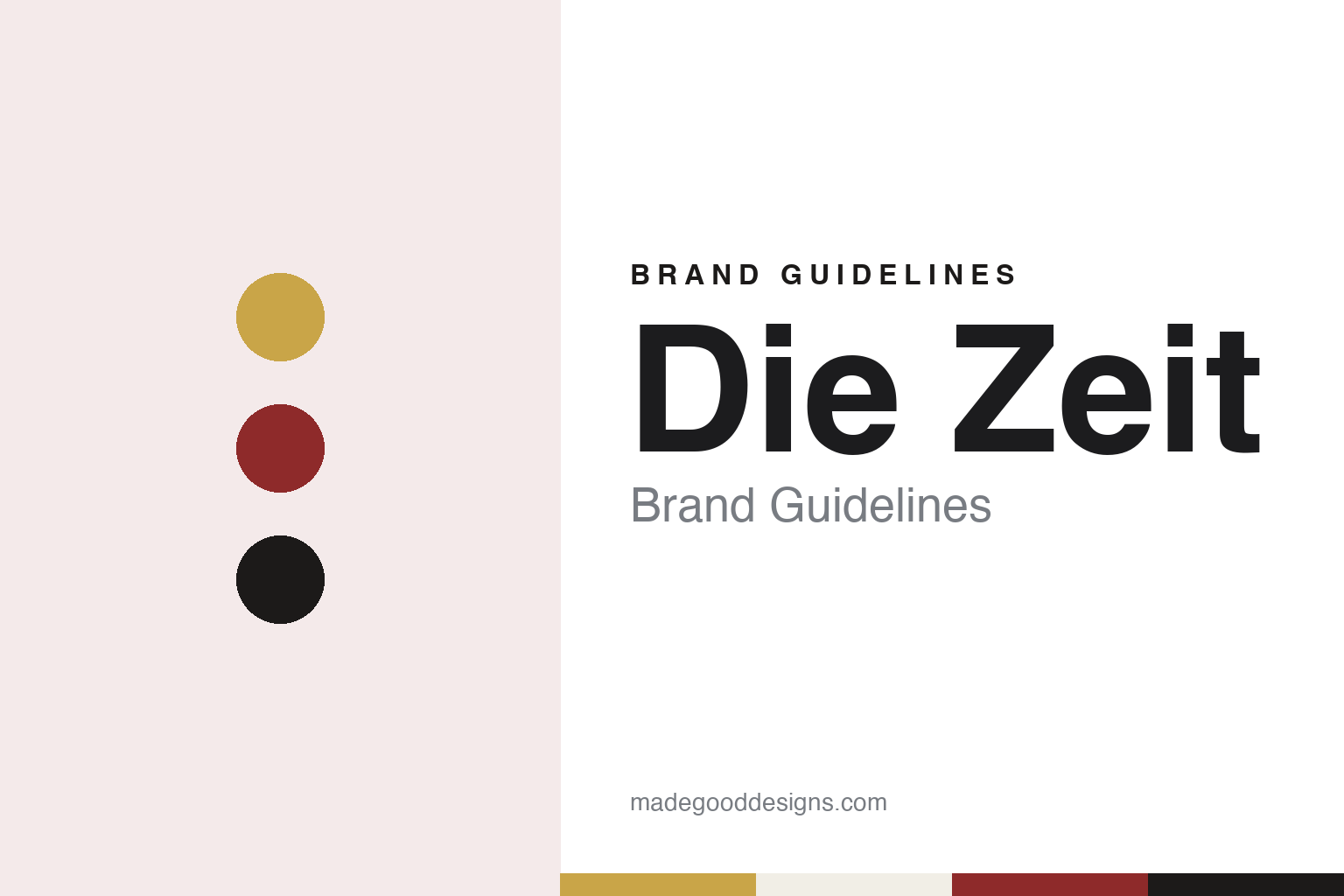 Die Zeit brand guidelines — abstract colour discs and material texture (original homage; not a Die Zeit product or logo)