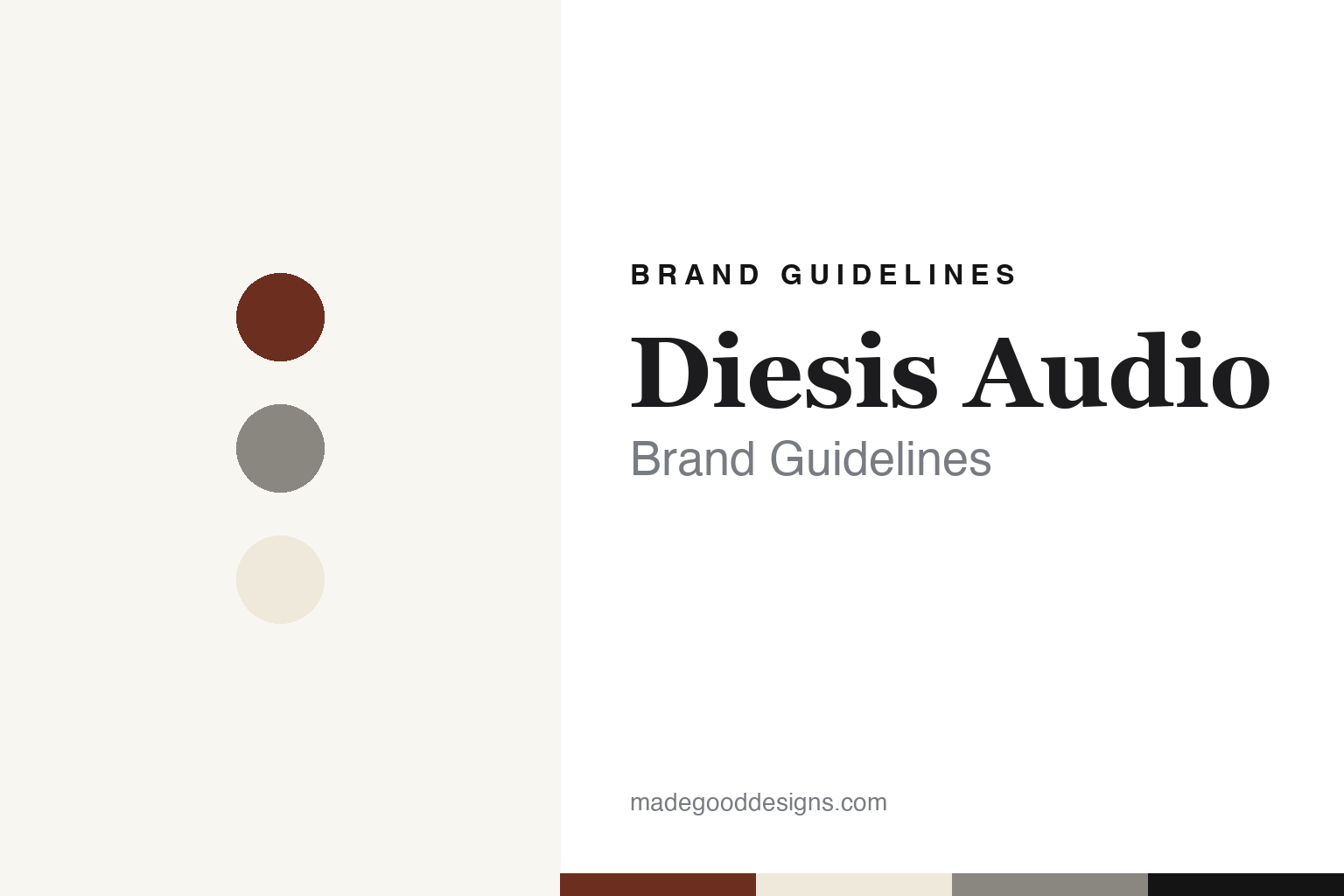 Diesis Audio Brand Guidelines: The Umbrian Maker of Dipole-and-Horn Loudspeakers