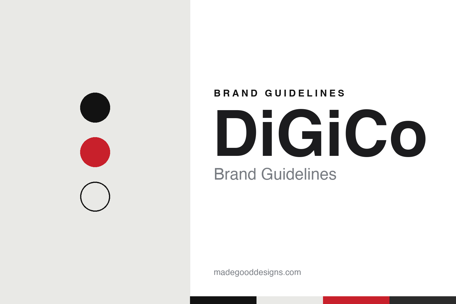 DiGiCo brand guidelines — abstract colour discs and material texture (original homage; not a DiGiCo product or logo)
