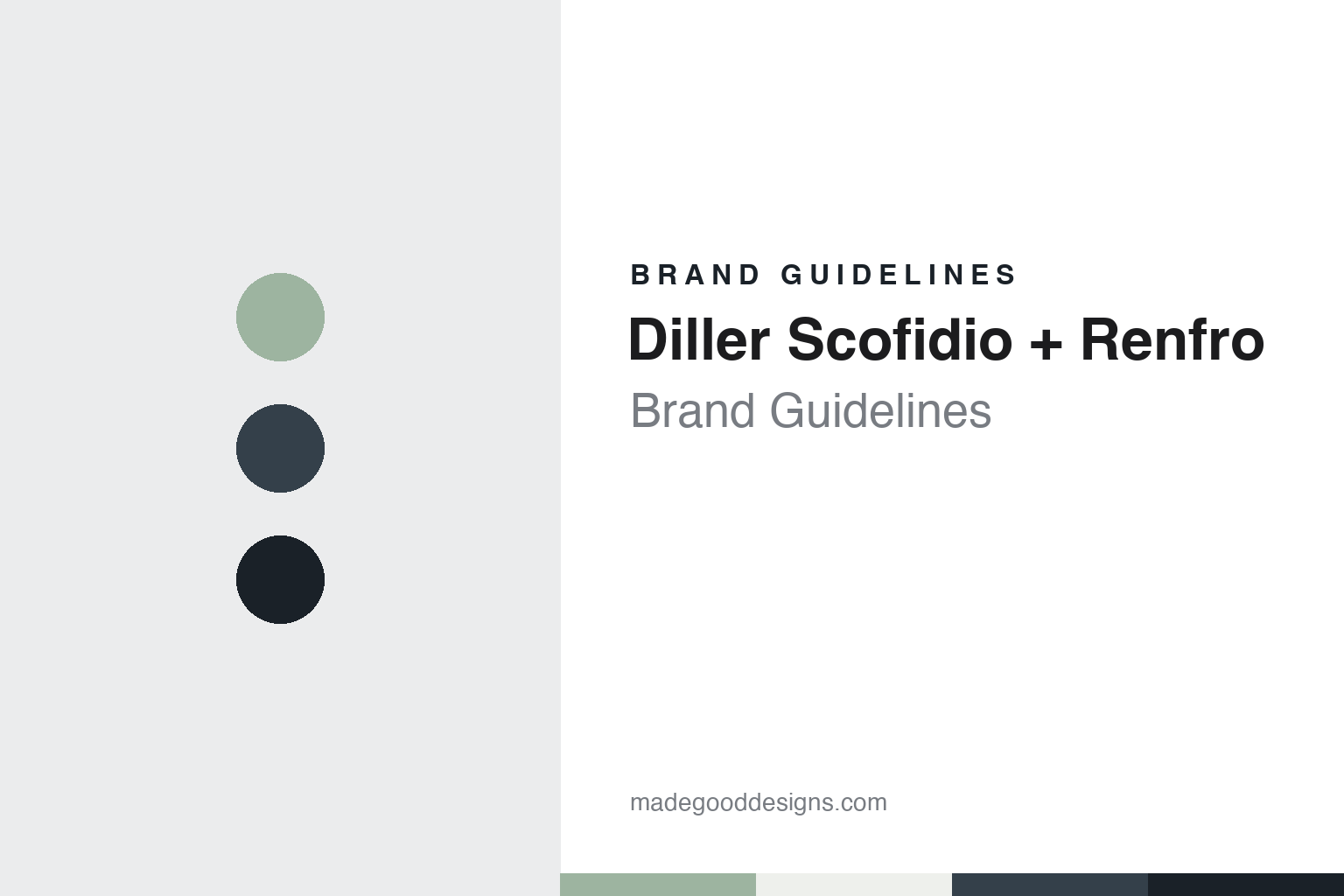 Diller Scofidio + Renfro brand guidelines — abstract colour discs and material texture (original homage; not a Diller Scofidio + Renfro product or logo)