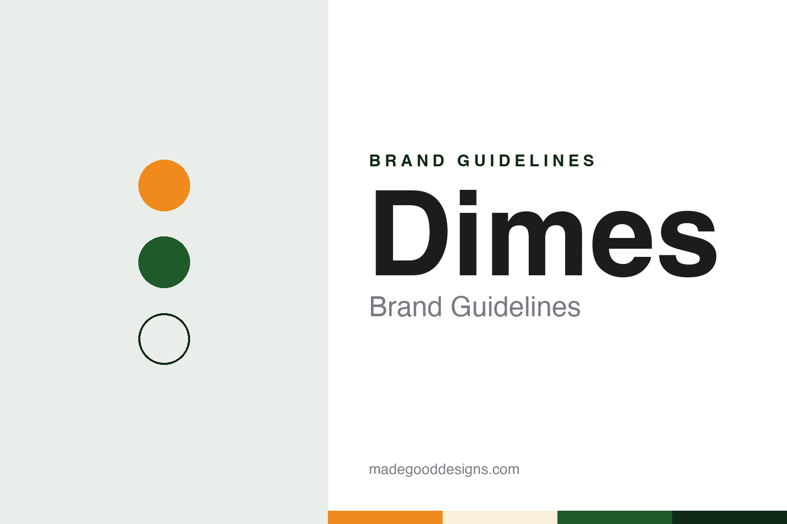 Dimes brand guidelines — abstract colour discs and material texture (original homage; not a Dimes product or logo)