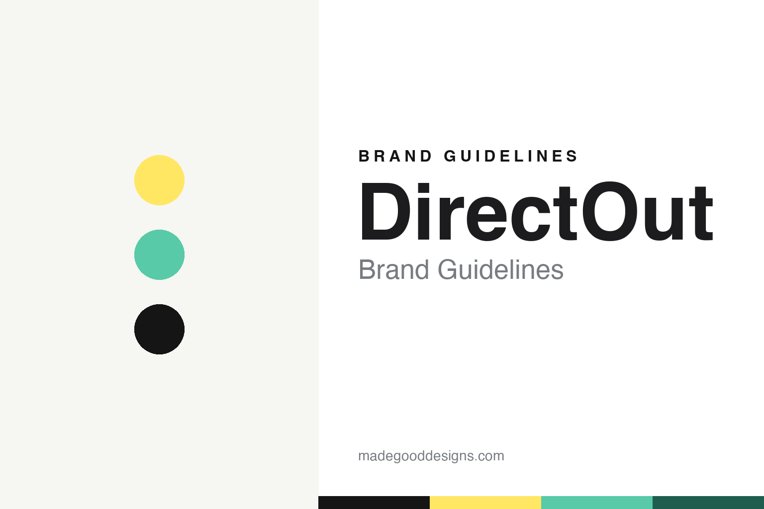 DirectOut brand guidelines — abstract colour discs and material texture (original homage; not a DirectOut product or logo)