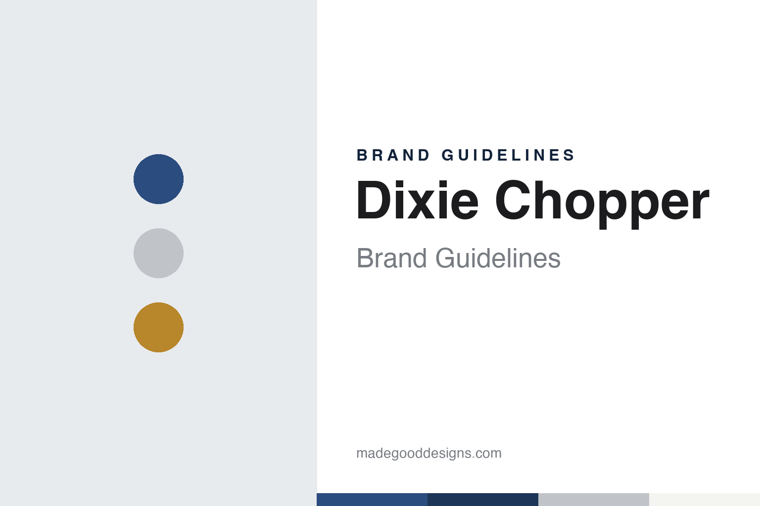 Dixie Chopper brand guidelines — abstract colour discs and material texture (original homage; not a Dixie Chopper product or logo)