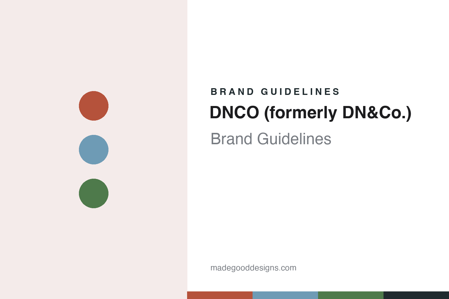 DNCO (formerly DN&Co.) Brand Guidelines: A London Place-Branding Studio That Became DNCO in 2022