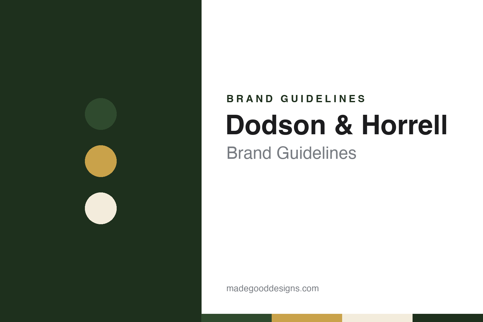 Dodson & Horrell Brand Guidelines: The Northamptonshire Horse Feed Maker Founded in 1939