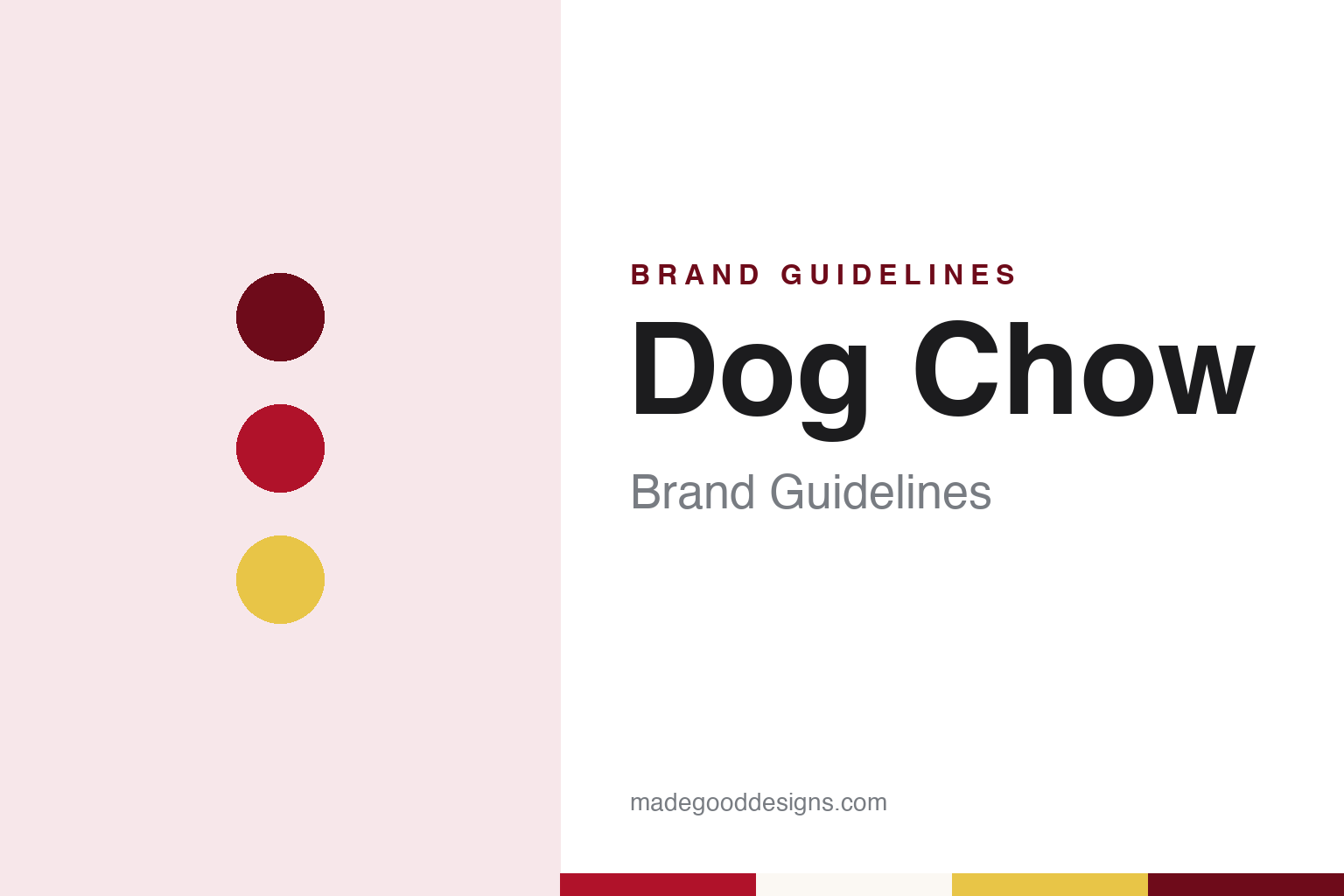 Dog Chow Brand Guidelines: The Ralston Purina Dog Food Owned by Nestlé Since 2001