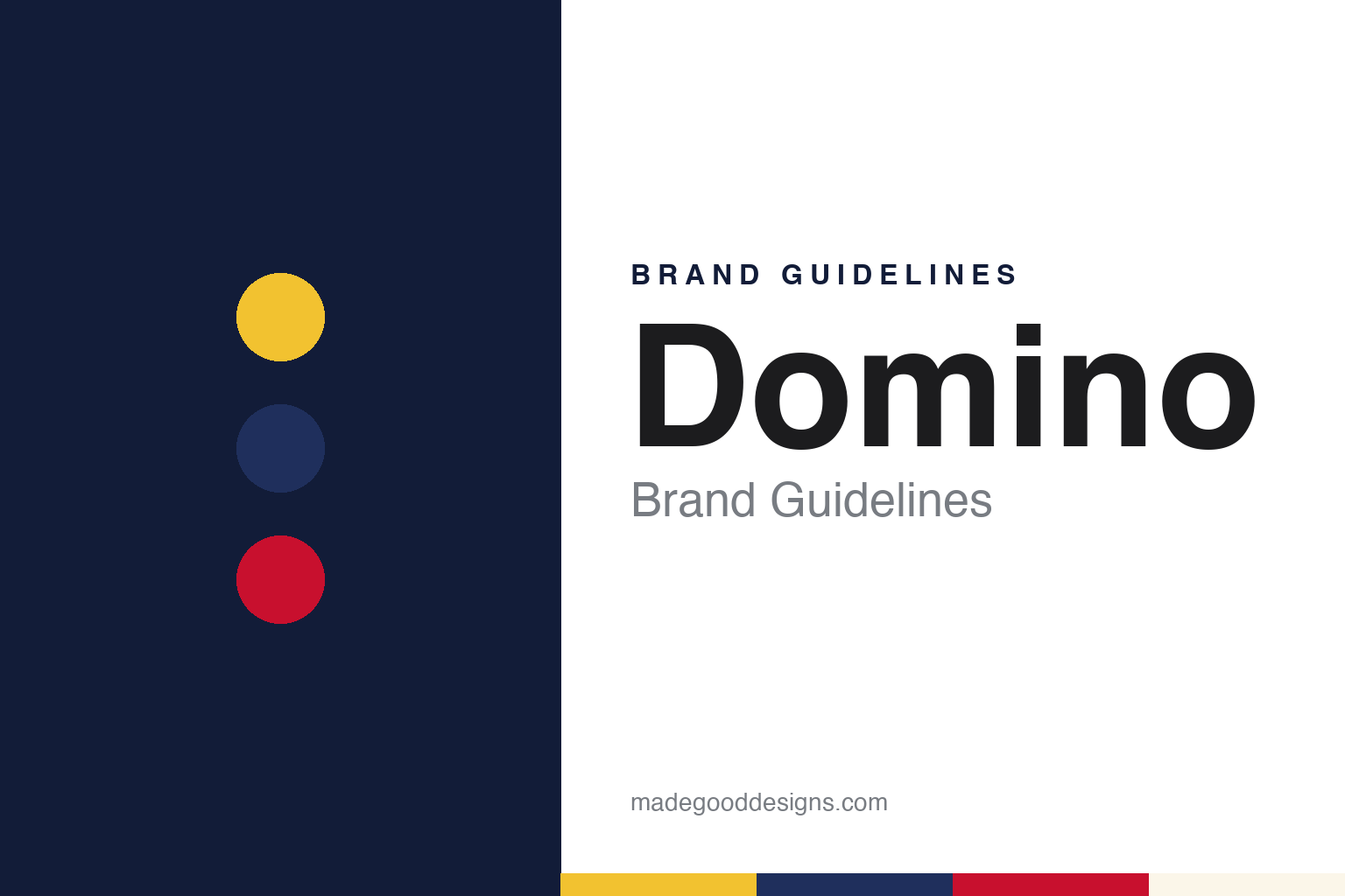Domino brand guidelines — abstract colour discs and material texture (original homage; not a Domino product or logo)