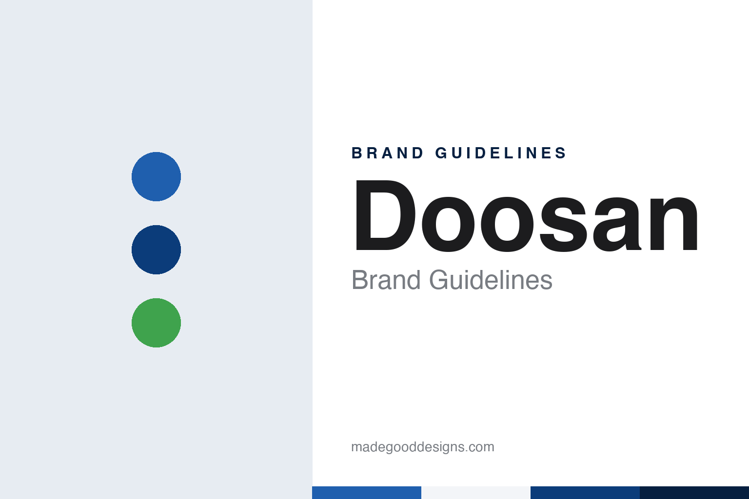 Doosan Brand Guidelines: A Seoul Cloth Shop of 1896 and Three Angled Squares